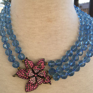 Heidi Daus FOUR SEASONS in BLOOM Glass NECKLACE